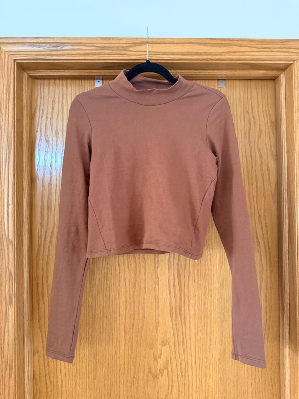 NWOT FP Movement Long-Sleeve Mock Neck Crop Top